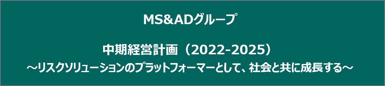MS&ADインシュアランスグループ中期経営計画（2018～2021）
Vision 2021
レジリエントでサステナブルな社会を目指して
