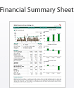 Financial Summary Sheet