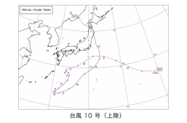 台風10号(上陸)